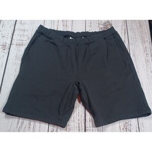 H&M Sweat Shorts Mens Size M Black Excellent Cotton French Terry Lounge